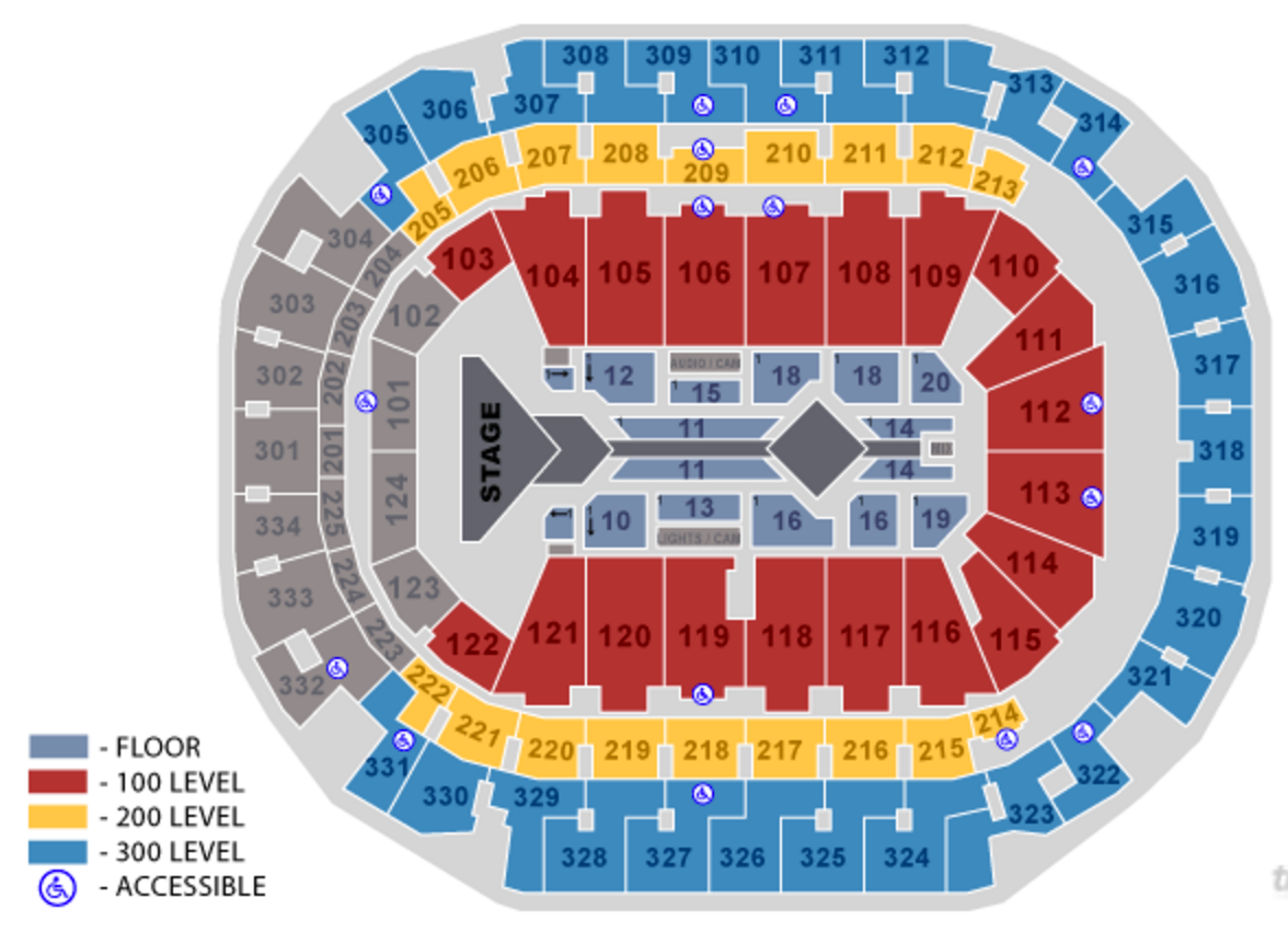 Seating Maps American Airlines Center