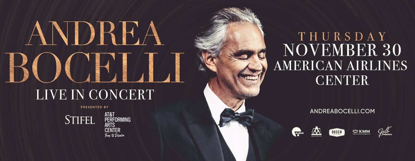 Andrea Bocelli: 2023 Winter Tour | American Airlines Center