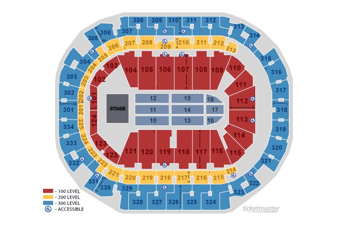 End Stage Seating Map 