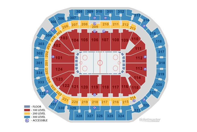Hockey Seating Map 