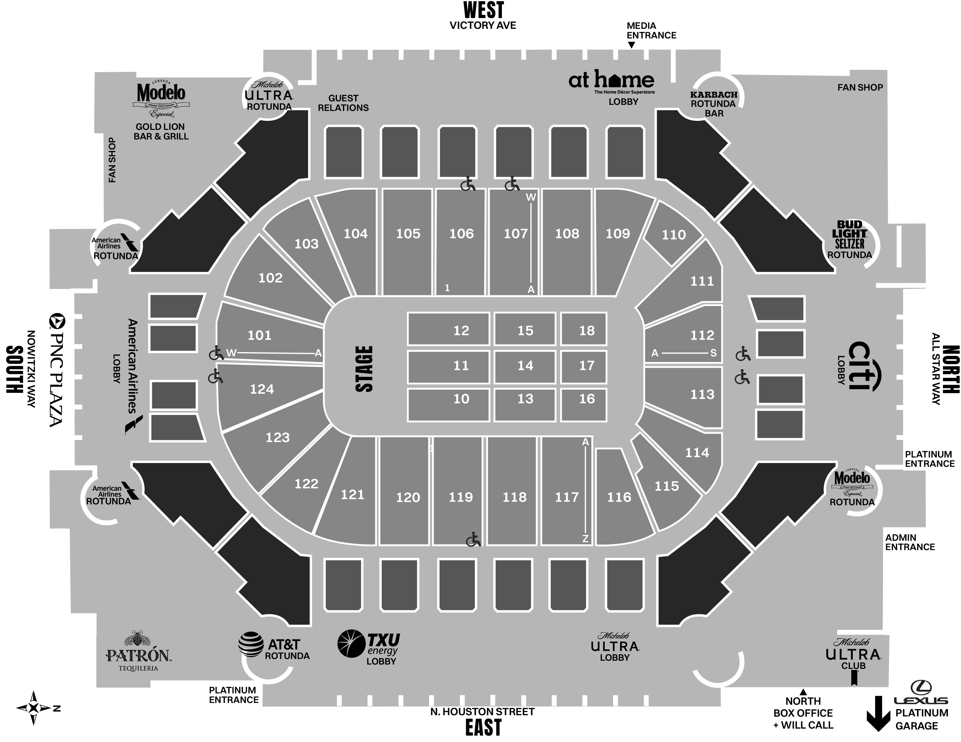 American Airlines Arena Seating Chart Dallas Matttroy